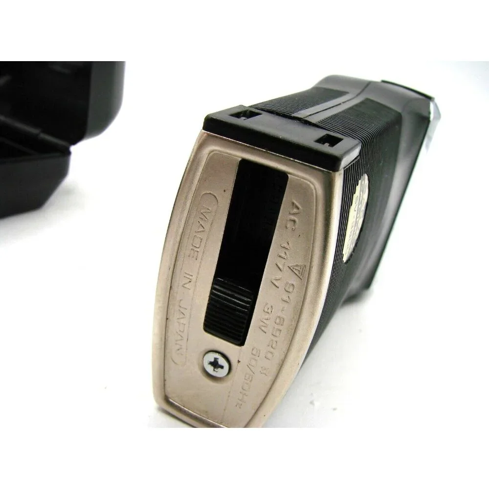 NEW Vintage Sanyo Cadnica SV-3800 Electric Shaver Rechargeable Black Case Works